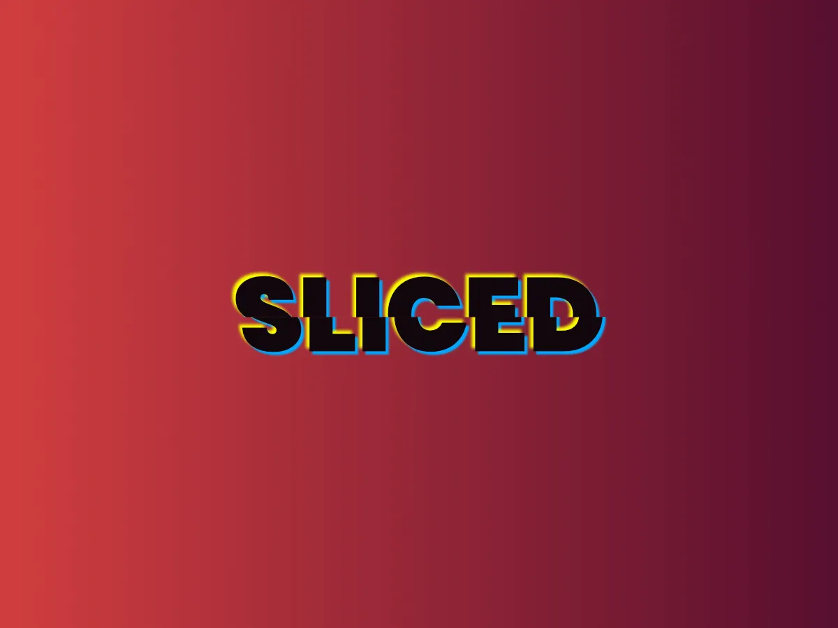 Sliced text in CSS