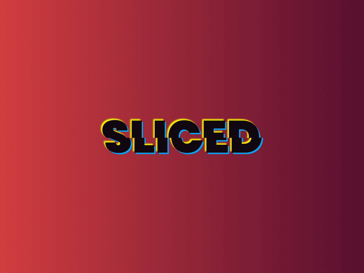 Sliced text in CSS